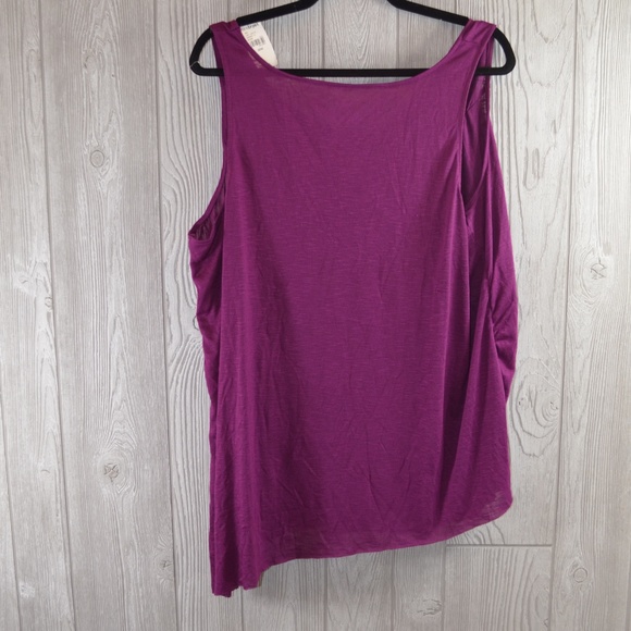Asymmetrical Sleeveless Top PLUS SIZE 22 24 - Picture 2 of 6